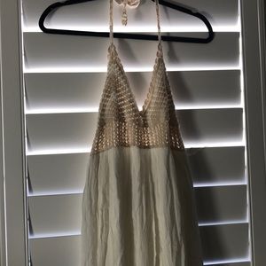 White ZARA maxi dress